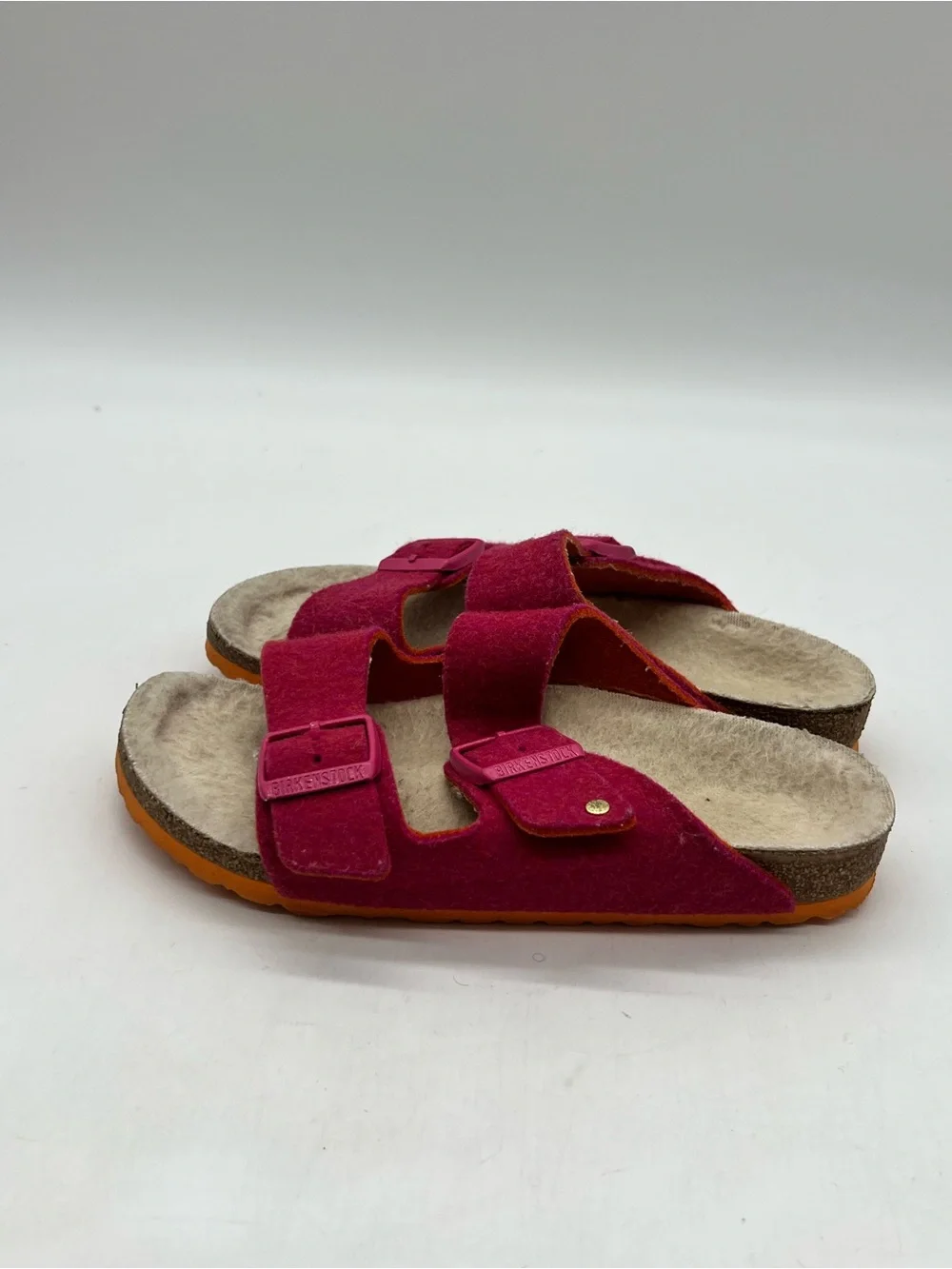 Birkenstock Arizona RIVET Women’s Sz 6 Narrow Ted Wool Sandals Shoes.